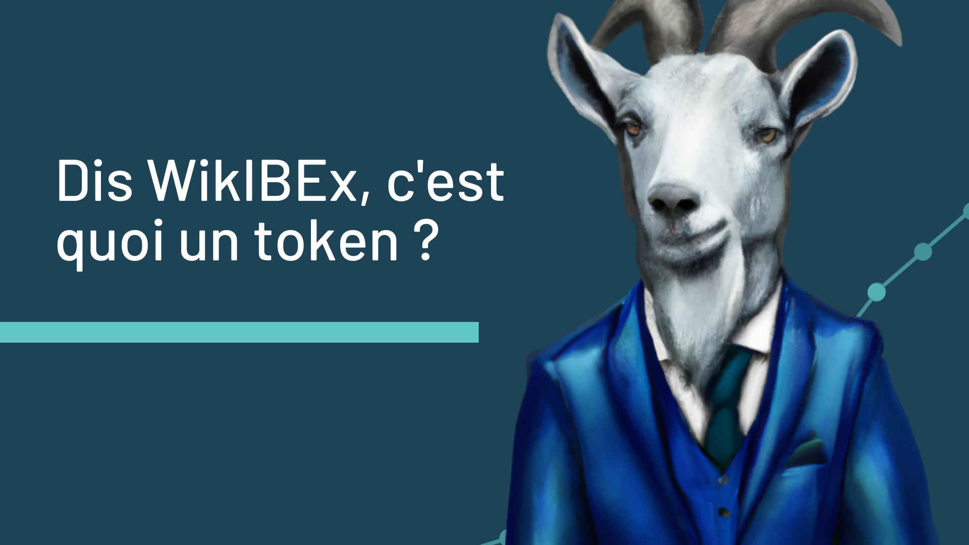 " c'est quoi un token ? " expliqué par une chèvre avec un costard dessiné par IA